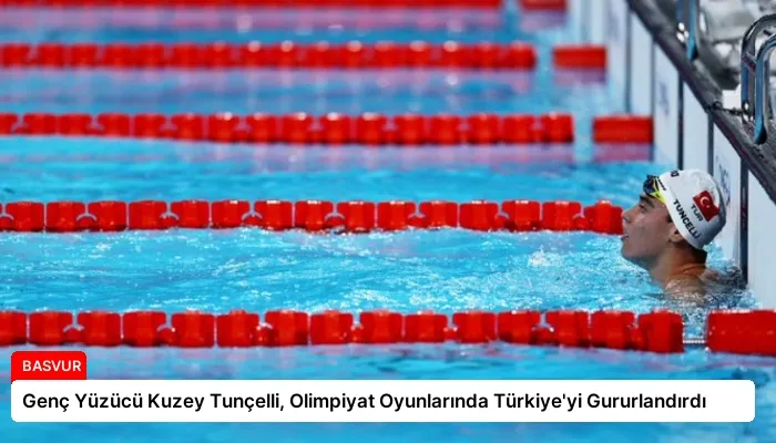 Genç Yüzücü Kuzey Tunçelli, Olimpiyat Oyunlarında Türkiye’yi Gururlandırdı