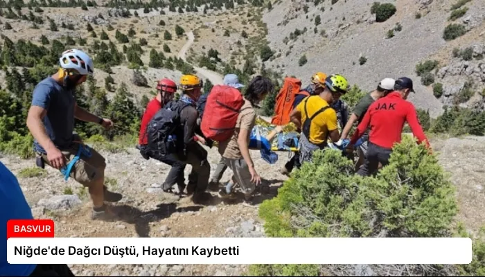Niğde’de Dağcı Düştü, Hayatını Kaybetti