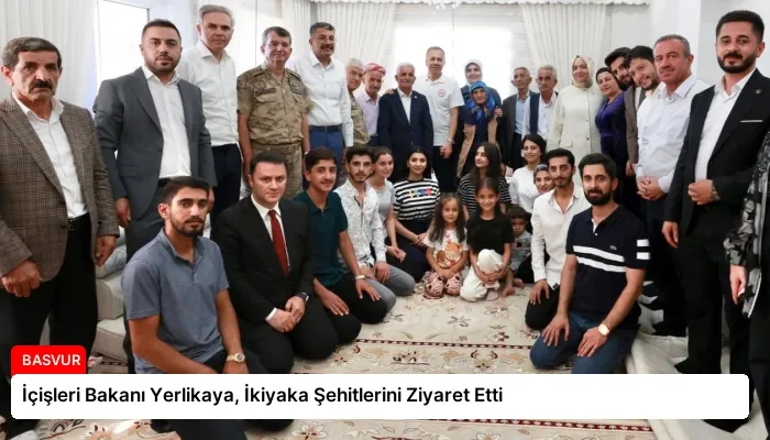 İçişleri Bakanı Yerlikaya, İkiyaka Şehitlerini Ziyaret Etti