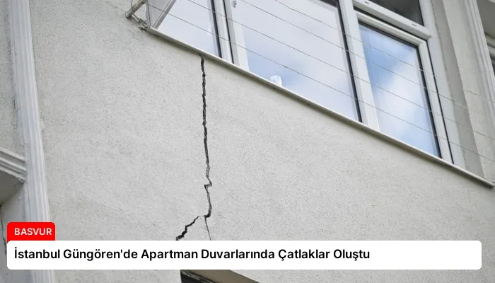 İstanbul Güngören’de Apartman Duvarlarında Çatlaklar Oluştu