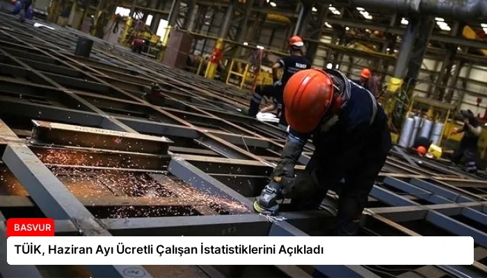 TÜİK, Haziran Ayı Ücretli Çalışan İstatistiklerini Açıkladı