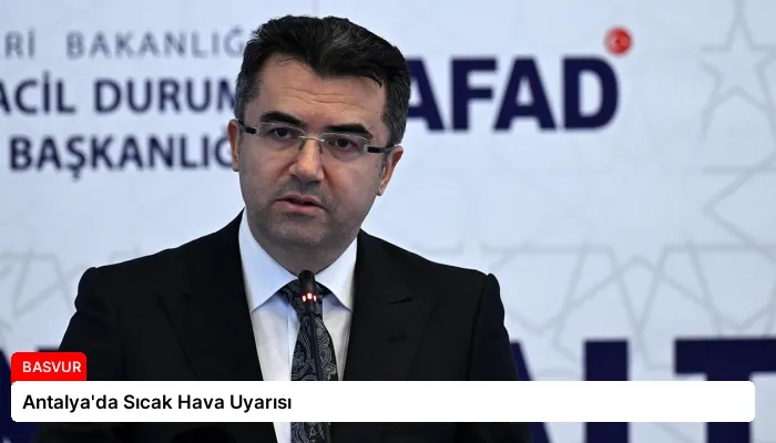 Antalya’da Sıcak Hava Uyarısı