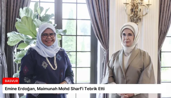 Emine Erdoğan, Maimunah Mohd Sharf’i Tebrik Etti