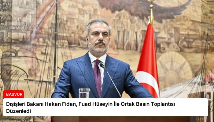 Dışişleri Bakanı Hakan Fidan, Fuad Hüseyin İle Ortak Basın Toplantısı Düzenledi