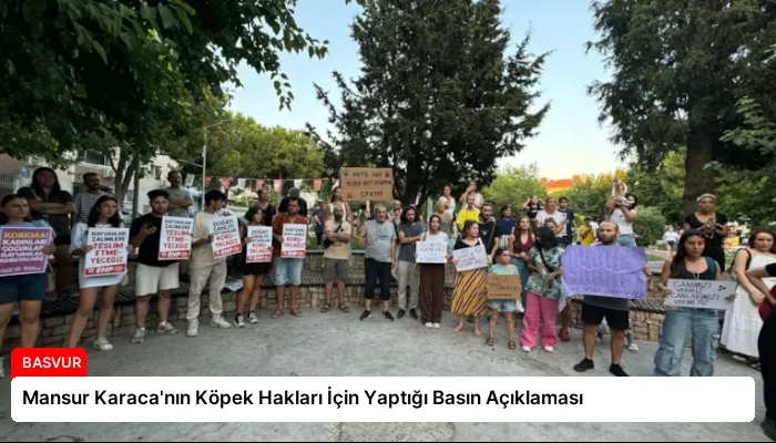 Mansur Karaca’nın Köpek Hakları İçin Yaptığı Basın Açıklaması