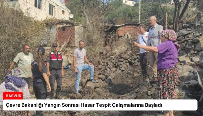 Çevre Bakanlığı Yangın Sonrası Hasar Tespit Çalışmalarına Başladı
