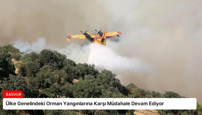 Ülke Genelindeki Orman Yangınlarına Karşı Müdahale Devam Ediyor