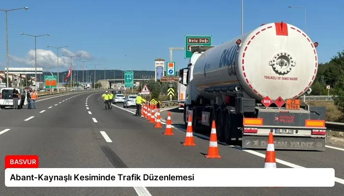 Abant-Kaynaşlı Kesiminde Trafik Düzenlemesi