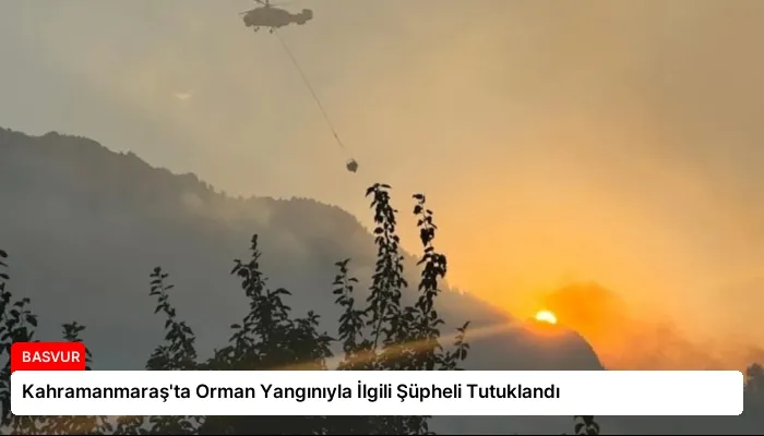 Kahramanmaraş’ta Orman Yangınıyla İlgili Şüpheli Tutuklandı
