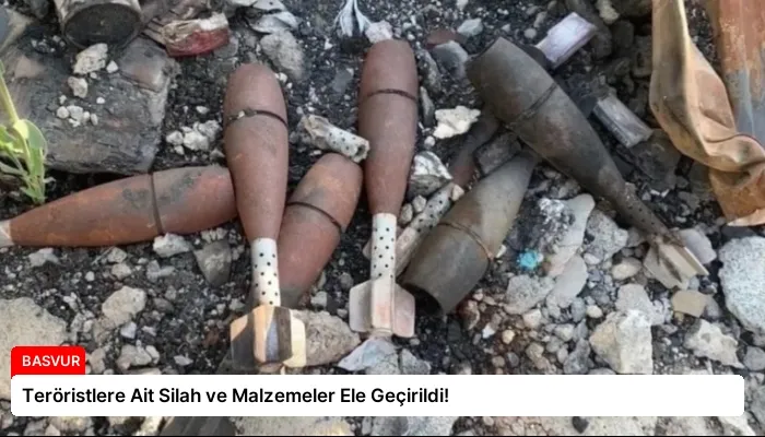 Teröristlere Ait Silah ve Malzemeler Ele Geçirildi!