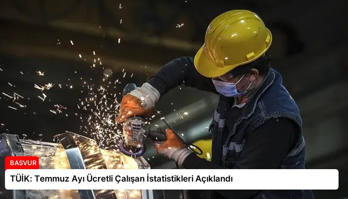 TÜİK: Temmuz Ayı Ücretli Çalışan İstatistikleri Açıklandı