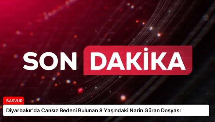 Diyarbakır’da Cansız Bedeni Bulunan 8 Yaşındaki Narin Güran Dosyası