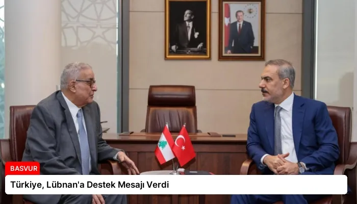 Türkiye, Lübnan’a Destek Mesajı Verdi
