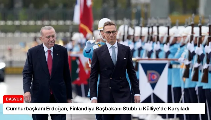 Cumhurbaşkanı Erdoğan, Finlandiya Başbakanı Stubb’u Külliye’de Karşıladı