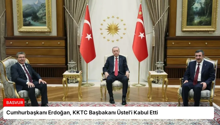 Cumhurbaşkanı Erdoğan, KKTC Başbakanı Üstel’i Kabul Etti