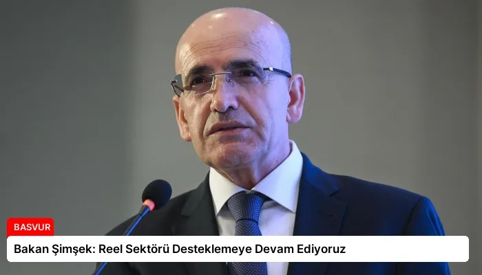 Bakan Şimşek: Reel Sektörü Desteklemeye Devam Ediyoruz