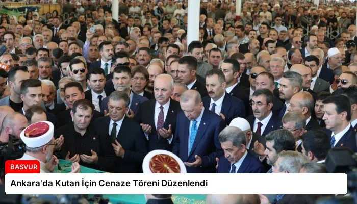 Ankara’da Kutan İçin Cenaze Töreni Düzenlendi