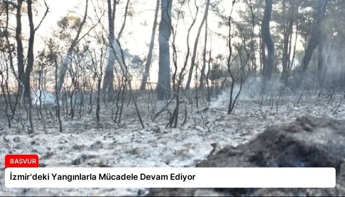 İzmir’deki Yangınlarla Mücadele Devam Ediyor
