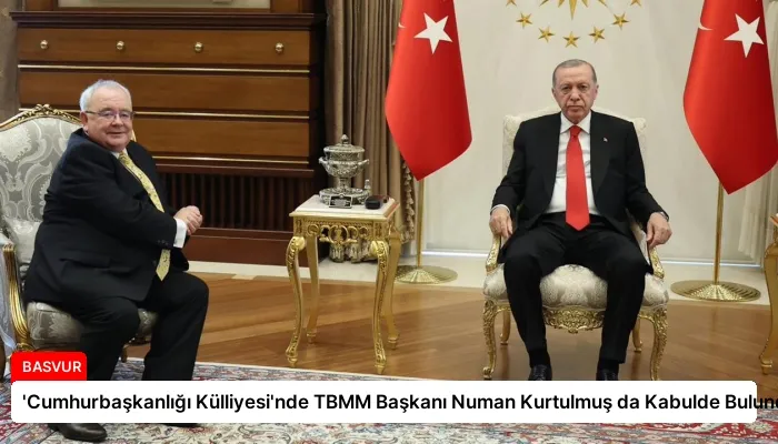 ‘Cumhurbaşkanlığı Külliyesi’nde TBMM Başkanı Numan Kurtulmuş da Kabulde Bulundu