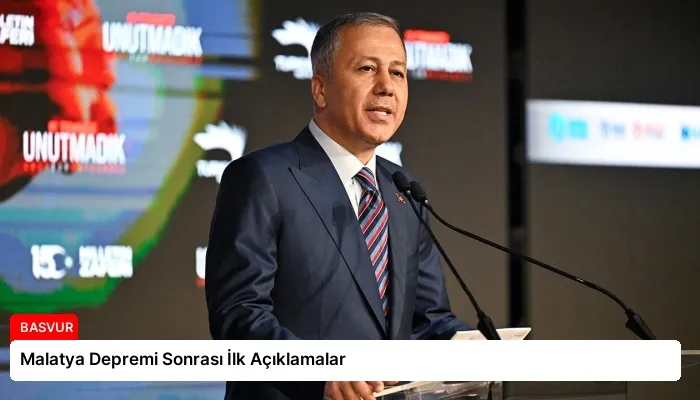 Malatya Depremi Sonrası İlk Açıklamalar