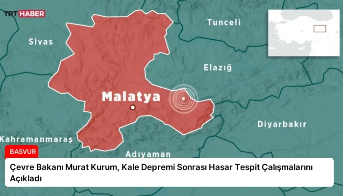 Çevre Bakanı Murat Kurum, Kale Depremi Sonrası Hasar Tespit Çalışmalarını Açıkladı