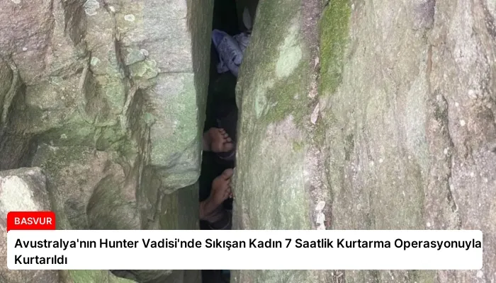 Avustralya’nın Hunter Vadisi’nde Sıkışan Kadın 7 Saatlik Kurtarma Operasyonuyla Kurtarıldı