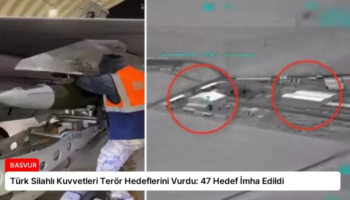 Türk Silahlı Kuvvetleri Terör Hedeflerini Vurdu: 47 Hedef İmha Edildi