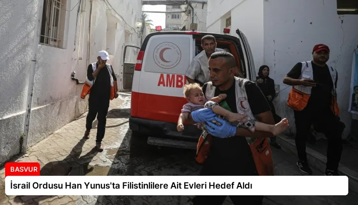 İsrail Ordusu Han Yunus’ta Filistinlilere Ait Evleri Hedef Aldı