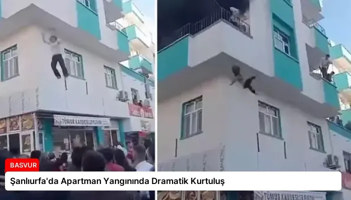 Şanlıurfa’da Apartman Yangınında Dramatik Kurtuluş