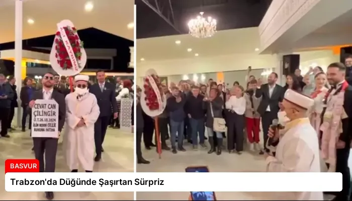 Trabzon’da Düğünde Şaşırtan Sürpriz