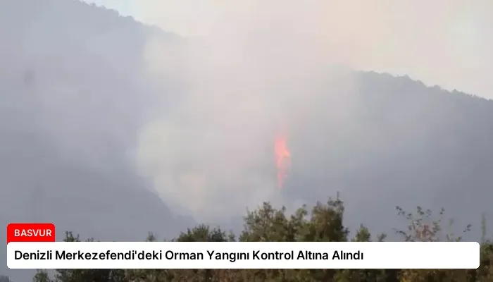 Denizli Merkezefendi’deki Orman Yangını Kontrol Altına Alındı