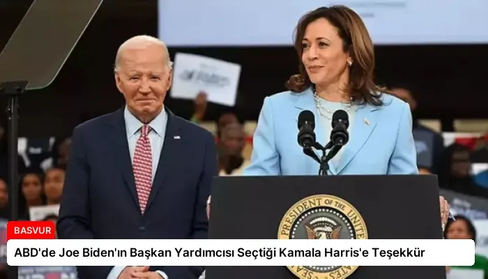 ABD’de Joe Biden’ın Başkan Yardımcısı Seçtiği Kamala Harris’e Teşekkür