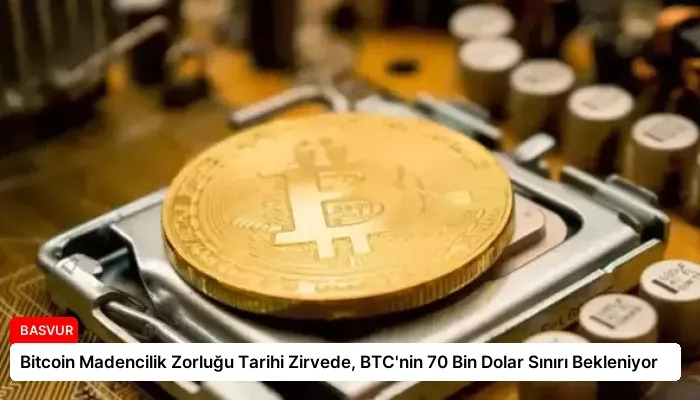 Bitcoin Madencilik Zorluğu Tarihi Zirvede, BTC’nin 70 Bin Dolar Sınırı Bekleniyor