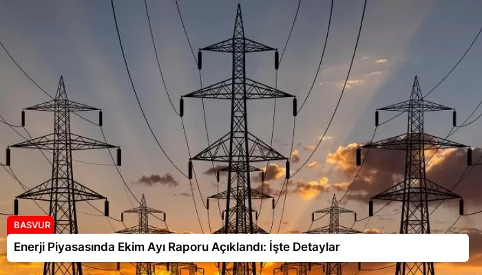 Enerji Piyasasında Ekim Ayı Raporu Açıklandı: İşte Detaylar