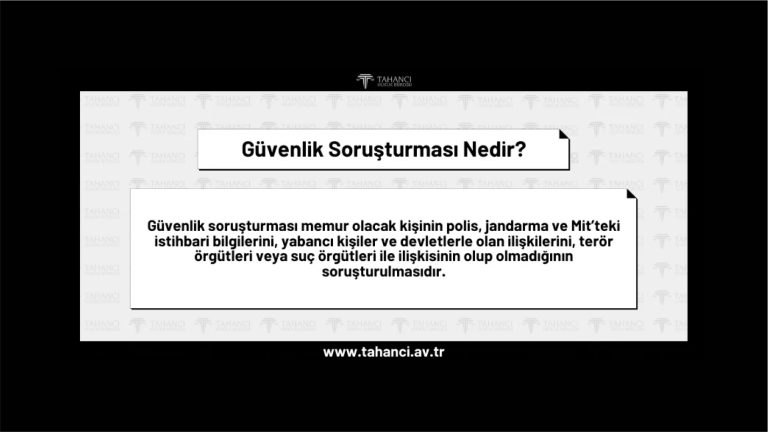 Denetimli Serbestlik Güvenlik Soruşturmasında Çıkar mı?