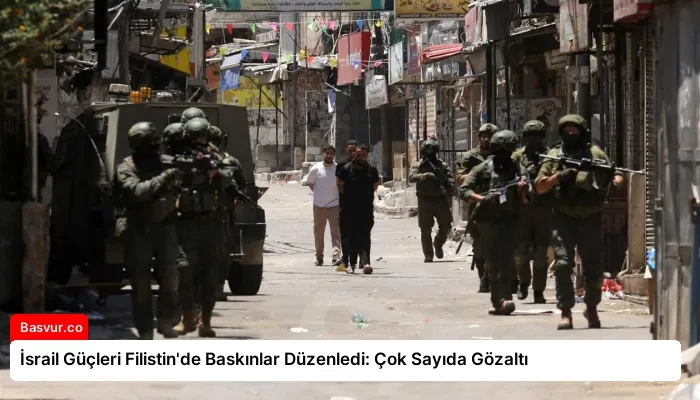 İsrail Güçleri Filistin’de Baskınlar Düzenledi: Çok Sayıda Gözaltı