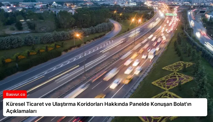 Küresel Ticaret ve Ulaştırma Koridorları Hakkında Panelde Konuşan Bolat’ın Açıklamaları
