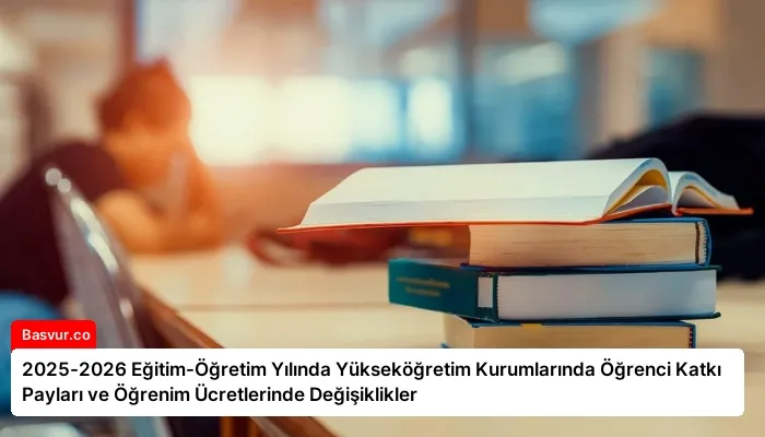 2025-2026 Eğitim-Öğretim Yılında Yükseköğretim Kurumlarında Öğrenci Katkı Payları ve Öğrenim Ücretlerinde Değişiklikler