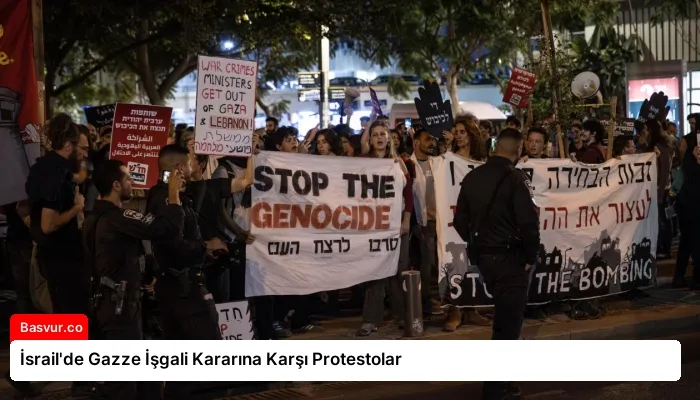 İsrail’de Gazze İşgali Kararına Karşı Protestolar