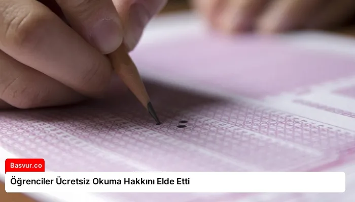 Öğrenciler Ücretsiz Okuma Hakkını Elde Etti