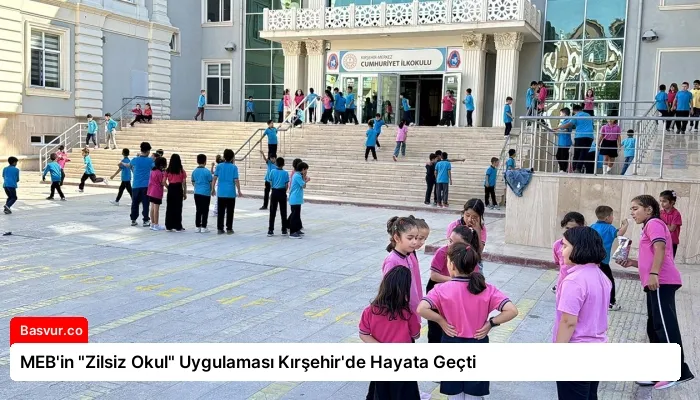 MEB’in “Zilsiz Okul” Uygulaması Kırşehir’de Hayata Geçti
