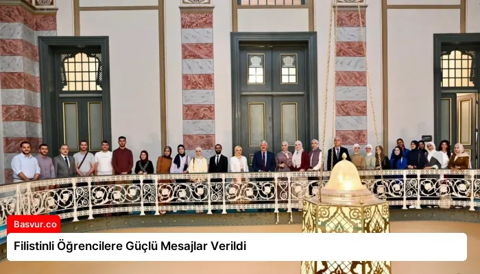 Filistinli Öğrencilere Güçlü Mesajlar Verildi