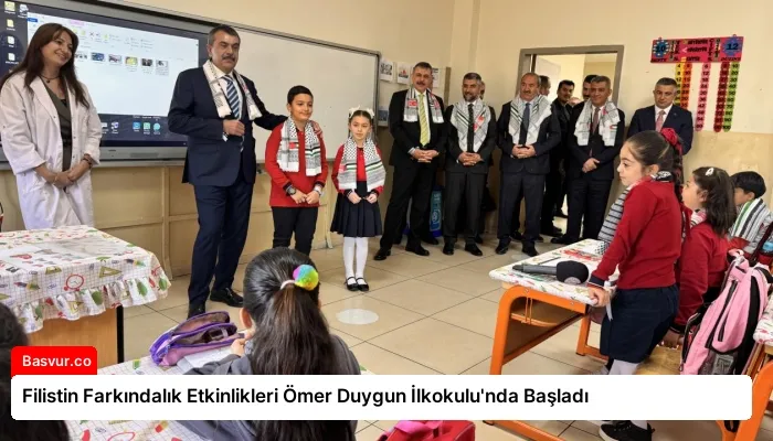 Filistin Farkındalık Etkinlikleri Ömer Duygun İlkokulu’nda Başladı