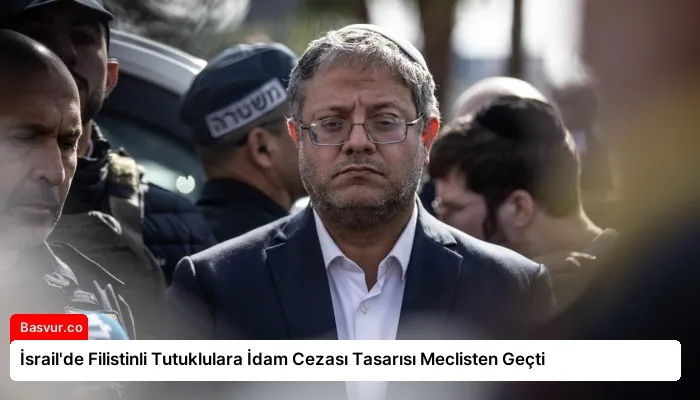 İsrail’de Filistinli Tutuklulara İdam Cezası Tasarısı Meclisten Geçti