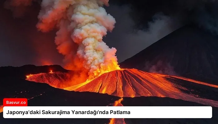 Japonya’daki Sakurajima Yanardağı’nda Patlama