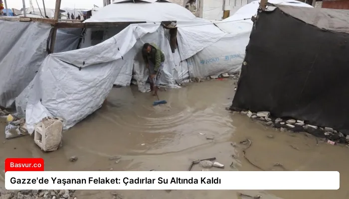 Gazze’de Yaşanan Felaket: Çadırlar Su Altında Kaldı