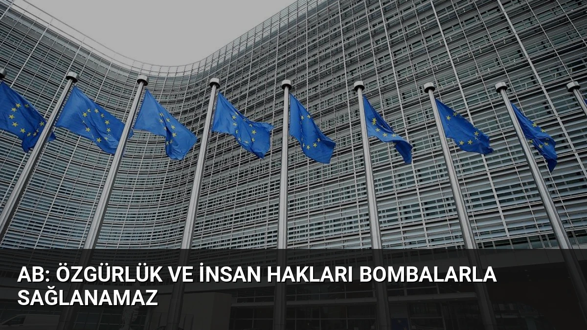 AB: Özgürlük ve insan hakları bombalarla sağlanamaz