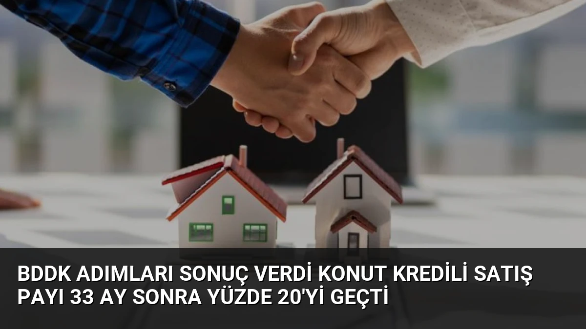 BDDK Adımları Sonuç Verdi Konut Kredili Satış Payı 33 Ay Sonra Yüzde 20’yi Geçti