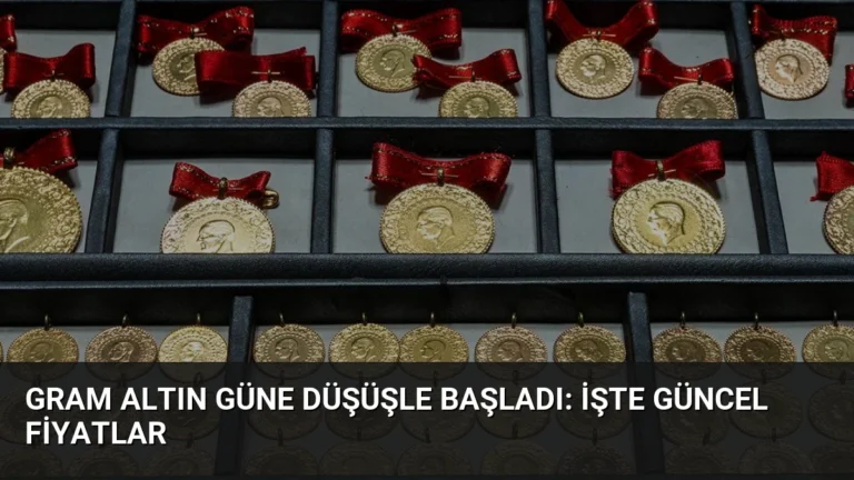 Gram Altın Güne Düşüşle Başladı: İşte Güncel Fiyatlar