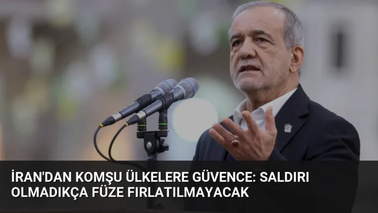 İran’dan Komşu Ülkelere Güvence: Saldırı Olmadıkça Füze Fırlatılmayacak